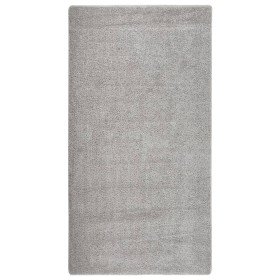 Alfombra peluda antideslizante gris claro 80x150 cm en Alfombras | Comprar online en Foru.es