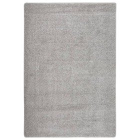 Alfombra peluda antideslizante gris claro 120x170 cm en Alfombras | Comprar online en Foru.es