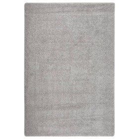 Alfombra peluda antideslizante gris claro 140x200 cm en Alfombras | Comprar online en Foru.es