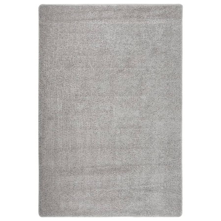Alfombra peluda antideslizante gris claro 140x200 cm en Alfombras | Comprar online en Foru.es