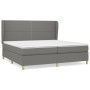 Cama box spring con colchón tela gris oscuro 200x200 cm de vidaXL, Camas y somieres - Ref: Foro24-3128470, Precio: 623,37 €, ...