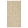 Alfombra peluda antideslizante color crema 80x150 cm en Alfombras | Comprar online en Foru.es