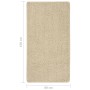 Alfombra peluda antideslizante color crema 80x150 cm en Alfombras | Comprar online en Foru.es