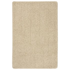 Alfombra peluda antideslizante color crema 140x200 cm en Alfombras | Comprar online en Foru.es