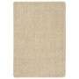 Alfombra peluda antideslizante color crema 160x230 cm en Alfombras | Comprar online en Foru.es