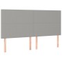 Cama box spring con colchón tela gris claro 180x200 cm de vidaXL, Camas y somieres - Ref: Foro24-3128381, Precio: 638,25 €, D...