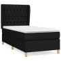 Cama box spring con colchón tela negro 100x200 cm de vidaXL, Camas y somieres - Ref: Foro24-3128743, Precio: 368,49 €, Descue...