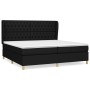 Cama box spring con colchón tela negro 200x200 cm de vidaXL, Camas y somieres - Ref: Foro24-3128791, Precio: 756,76 €, Descue...