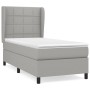 Cama box spring con colchón tela gris claro 80x200 cm de vidaXL, Camas y somieres - Ref: Foro24-3127917, Precio: 317,40 €, De...