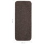 Alfombrillas de escalera 15 uds marrón rectangular 60x25 cm en Hogar | Comprar online en Foru.es
