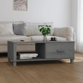Mesa de centro HAMAR madera maciza pino gris oscuro 100x55x35cm en Mesas de centro | Comprar online en Foru.es