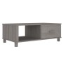 Mesa de centro HAMAR madera maciza pino gris claro 100x55x35 cm en Mesas de centro | Comprar online en Foru.es