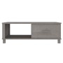 Mesa de centro HAMAR madera maciza pino gris claro 100x55x35 cm en Mesas de centro | Comprar online en Foru.es