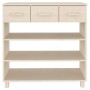 Mesa consola HAMAR madera maciza pino marrón miel 90x35x90 cm en Mesas auxiliares | Comprar online en Foru.es