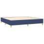 Cama box spring con colchón tela azul 200x200 cm de vidaXL, Camas y somieres - Ref: Foro24-3128555, Precio: 664,48 €, Descuen...