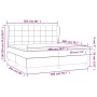 Cama box spring con colchón tela azul 200x200 cm de vidaXL, Camas y somieres - Ref: Foro24-3128555, Precio: 664,48 €, Descuen...