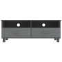 Mueble de TV HAMAR madera maciza pino gris oscuro 106x40x40 cm en Muebles TV | Comprar online en Foru.es