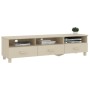 Mueble TV HAMAR madera de pino maciza marrón miel 158x40x40 cm en Muebles TV | Comprar online en Foru.es