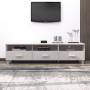 Mueble de TV HAMAR madera maciza de pino blanco 158x40x40 cm en Muebles TV | Comprar online en Foru.es