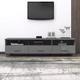 Mueble de TV HAMAR madera maciza pino gris oscuro 158x40x40 cm en Muebles TV | Comprar online en Foru.es