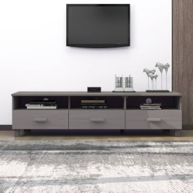 Mueble de TV HAMAR madera maciza de pino gris claro 158x40x40 en Muebles TV | Comprar online en Foru.es