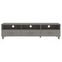 Mueble de TV HAMAR madera maciza de pino gris claro 158x40x40 en Muebles TV | Comprar online en Foru.es