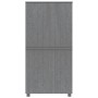 Armario HAMAR madera maciza pino gris oscuro 89x50x180 cm en Armarios roperos | Comprar online en Foru.es