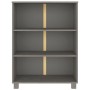 Estantería HAMAR madera maciza pino gris claro 85x35x112 cm en Librerías y estanterías | Comprar online en Foru.es