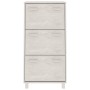 Zapatero HAMAR madera maciza de pino blanca 59,5x35x117 cm en Zapateros y organizadores de calzado | Comprar online en Foru.es