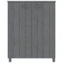 Zapatero HAMAR madera maciza pino gris oscuro 85x40x108 cm en Zapateros y organizadores de calzado | Comprar online en Foru.es