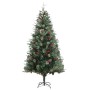 Árbol de Navidad y piñas verde PVC y PE 225 cm en Decoración Festiva y Estacional | Comprar online en Foru.es