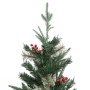 Árbol de Navidad y piñas verde PVC y PE 225 cm en Decoración Festiva y Estacional | Comprar online en Foru.es
