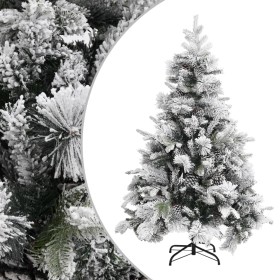 Árbol de Navidad con nieve flocada y piñas PVC y PE 150 cm en Decoración Festiva y Estacional | Comprar online en Foru.es
