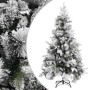 Árbol de Navidad con nieve flocada y piñas PVC y PE 195 cm en Decoración Festiva y Estacional | Comprar online en Foru.es