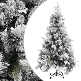 Árbol de Navidad con nieve flocada y piñas PVC y PE 195 cm en Decoración Festiva y Estacional | Comprar online en Foru.es