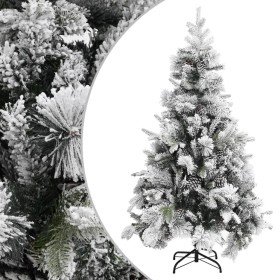 Árbol de Navidad con nieve flocada y piñas PVC y PE 195 cm en Decoración Festiva y Estacional | Comprar online en Foru.es