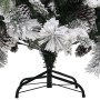Árbol de Navidad con nieve flocada y piñas PVC y PE 195 cm en Decoración Festiva y Estacional | Comprar online en Foru.es