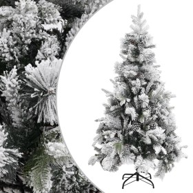 Árbol de Navidad con nieve flocada y piñas PVC y PE 225 cm en Decoración Festiva y Estacional | Comprar online en Foru.es
