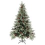 Árbol de Navidad con piñas verde y blanco PVC y PE 120 cm en Decoración Festiva y Estacional | Comprar online en Foru.es