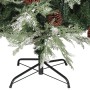 Árbol de Navidad con piñas verde y blanco PVC y PE 120 cm en Decoración Festiva y Estacional | Comprar online en Foru.es