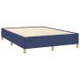 Cama box spring con colchón tela azul 140x200 cm de vidaXL, Camas y somieres - Ref: Foro24-3128611, Precio: 522,41 €, Descuen...
