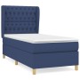 Cama box spring con colchón tela azul 100x200 cm de vidaXL, Camas y somieres - Ref: Foro24-3128747, Precio: 379,92 €, Descuen...
