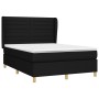 Cama box spring con colchón tela negro 140x190 cm de vidaXL, Camas y somieres - Ref: Foro24-3128599, Precio: 508,15 €, Descue...