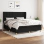 Cama box spring con colchón tela negro 180x200 cm de vidaXL, Camas y somieres - Ref: Foro24-3128543, Precio: 653,01 €, Descue...