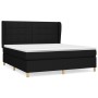 Cama box spring con colchón tela negro 180x200 cm de vidaXL, Camas y somieres - Ref: Foro24-3128543, Precio: 653,01 €, Descue...