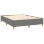 Cama box spring con colchón tela gris oscuro 140x190 cm de vidaXL, Camas y somieres - Ref: Foro24-3128598, Precio: 519,15 €, ...