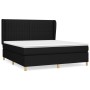 Cama box spring con colchón tela negro 180x200 cm de vidaXL, Camas y somieres - Ref: Foro24-3128703, Precio: 641,26 €, Descue...