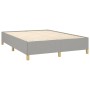Cama box spring con colchón tela gris claro 140x190 cm de vidaXL, Camas y somieres - Ref: Foro24-3128597, Precio: 529,18 €, D...