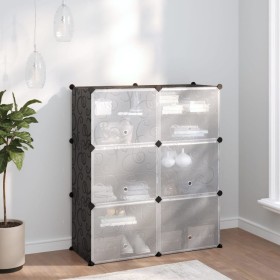 Zapatero PP negro 84,5x31x93,5 cm en Zapateros y organizadores de calzado | Comprar online en Foru.es