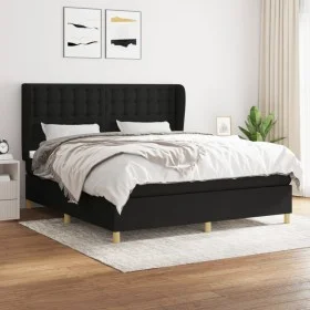 Boxspringbett mit schwarzer Stoffmatratze 180x200 cm von vidaXL, Betten und Lattenroste - Ref: Foro24-3128863, Preis: 688,25 ...
